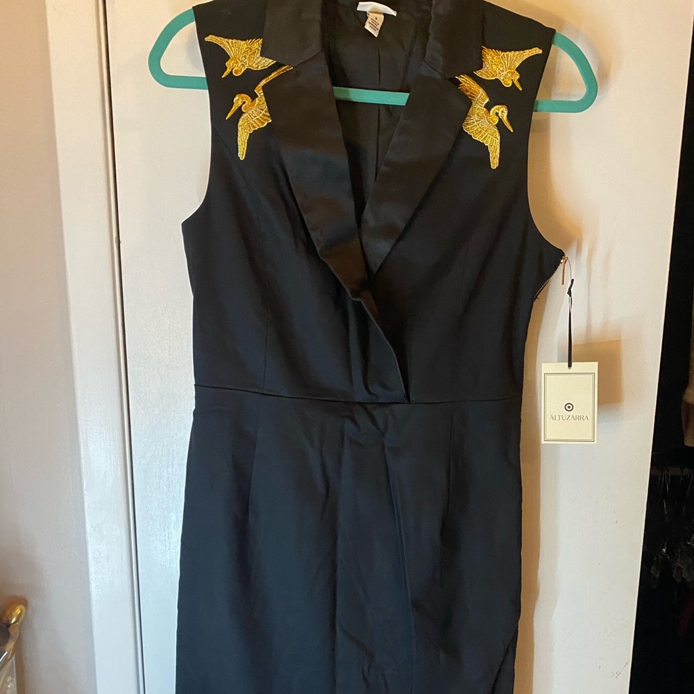 Altuzarra for Target black cranes dress